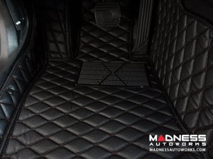 Mercedes Benz CLA Floor Liner Set - Black w/ Black Stitching